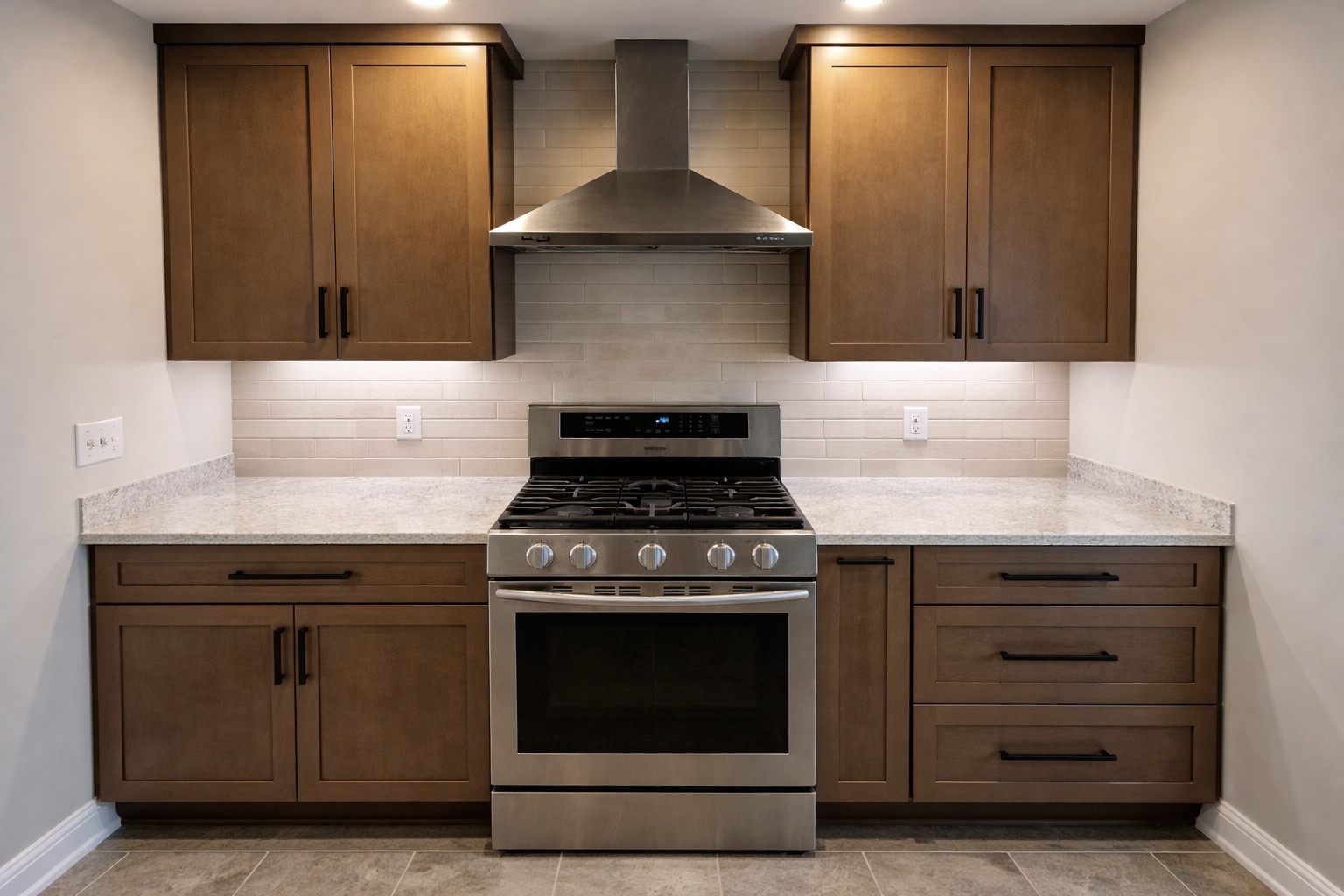Second full kitchen angle with cabinetry and trim detail