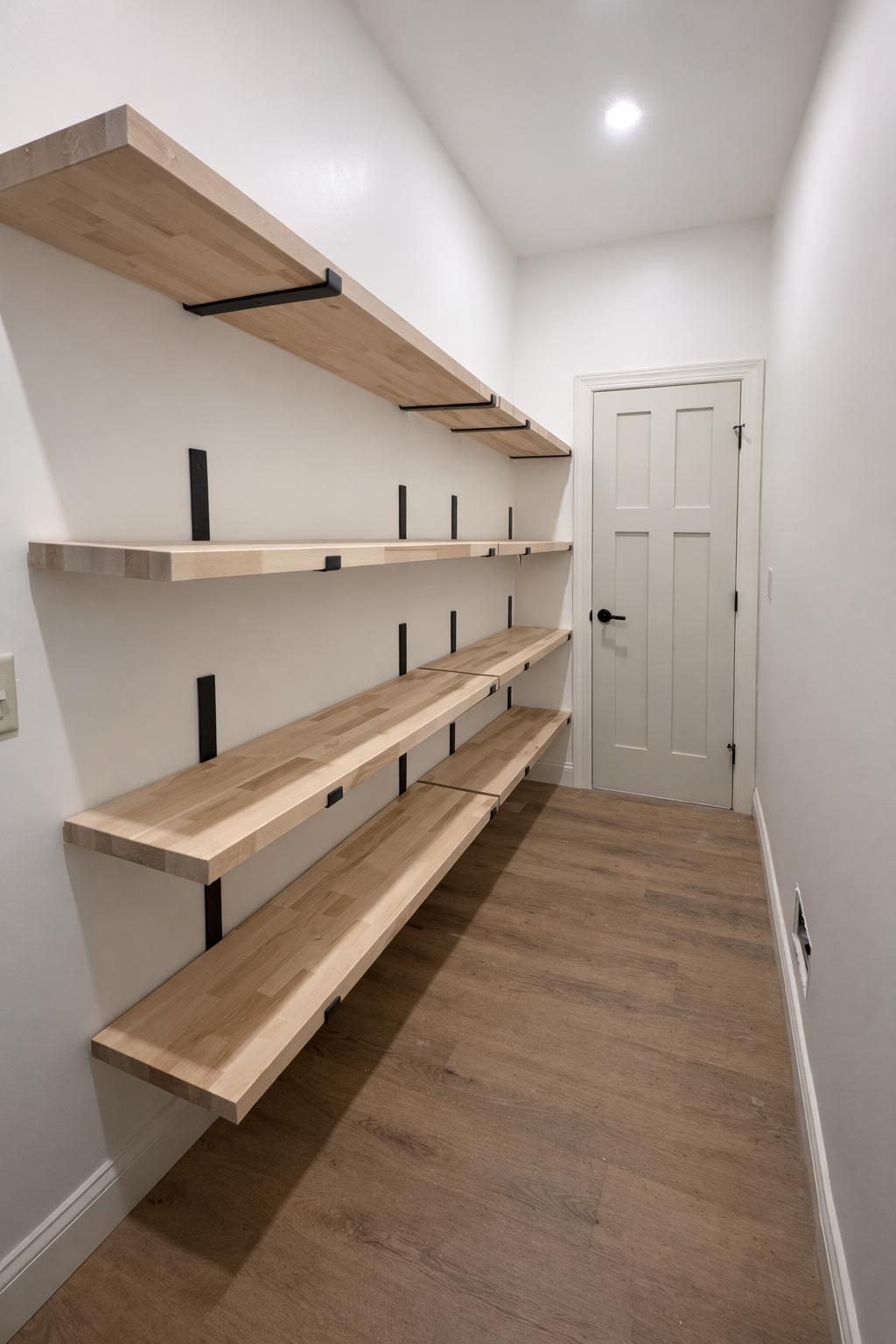 Interior doorway details and hallway trim